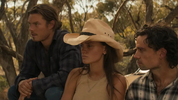 Kylah Day, Sam Delich and Sam Corlett in Territory.
