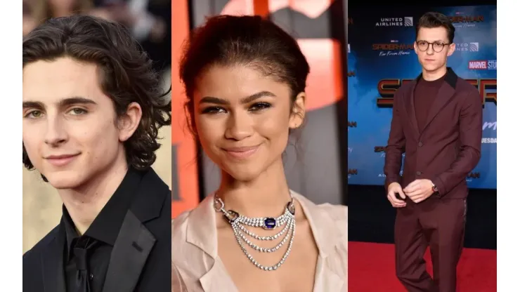 Timothée, Zendaya y Tom
