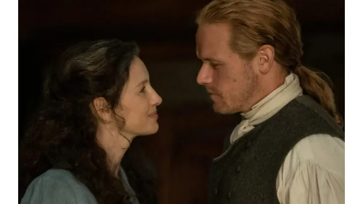 Sam Heughan y Caitriona Balfe
