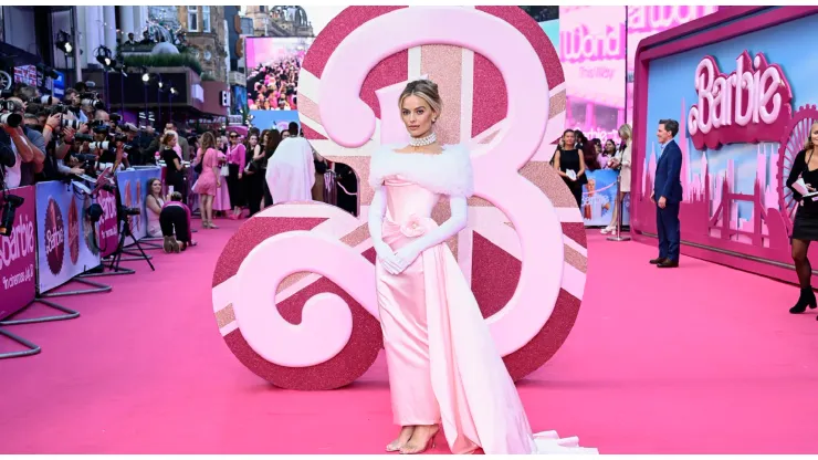 LONDON, ENGLAND - JULY 12: Margot Robbie attends the "Barbie" European Premiere at Cineworld Leicester Square on July 12, 2023 in London, England. (Photo by Gareth Cattermole/Getty Images)
