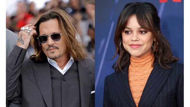 Johnny Depp y Jenna Ortega
