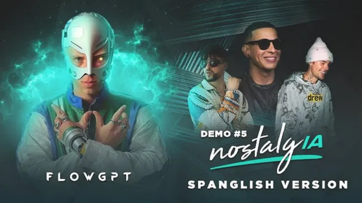  NostalgIA, la canción de Bad Bunny, Justin Bieber y Daddy Yankee creada con IA.
