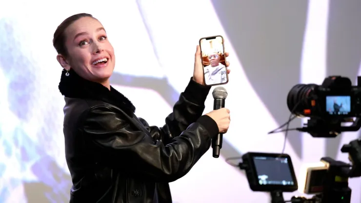 Brie Larson en un cine den Nueva York
