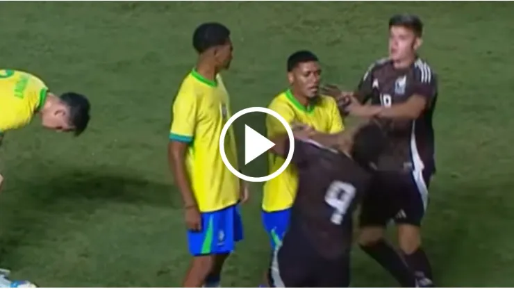 Mateo Levy, gol y bronca frente a Brasil Sub 20.
