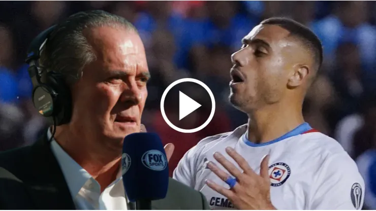 Raúl Orvañanos y una increíble falla al nombrar a Giakoumakis de Cruz Azul.
