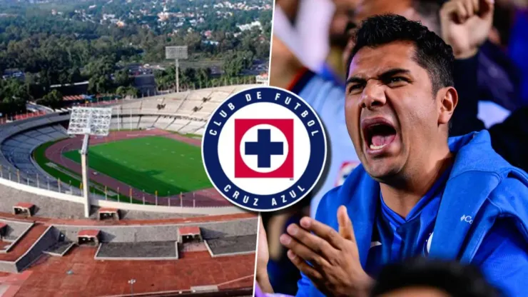 La afición de Cruz Azul se expresó ante el cambio de estadio.
