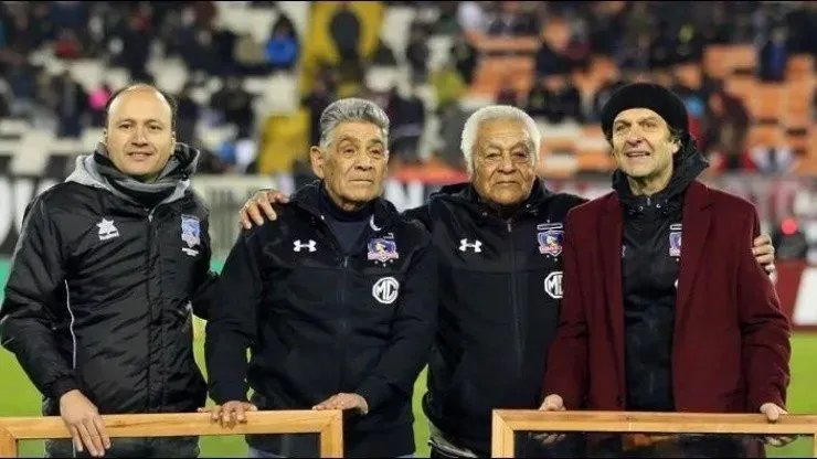 Jorge Toro y Manuel Colo Colo Muñoz homenajeados por Colo Colo. | Imagen: Colo Colo.