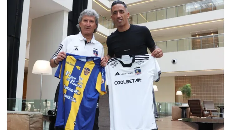 Lucas Barrios se reencontró con Colo Colo.
