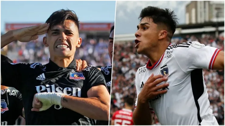 Pablo Solari y Damián Pizarro celebrando ante la UC.
