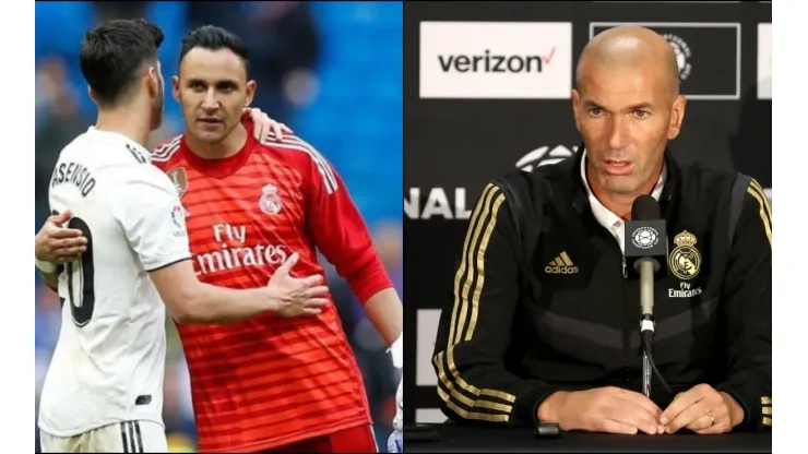 Zidane, sorprendido con Keylor Navas