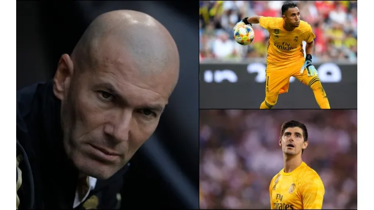 Zidane volvió a responder sobre Keylor y Courtois