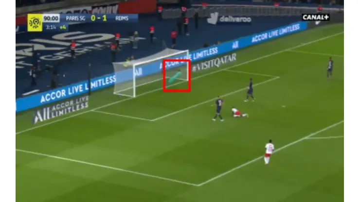 El segundo gol que le hacen a Keylor contra el Reims