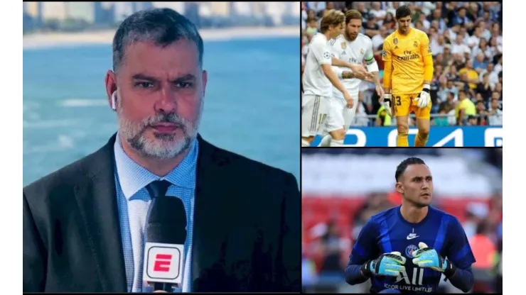 Richard Méndez destroza a Real Madrid por Thibaut Courtois, y se acuerda de Keylor Navas