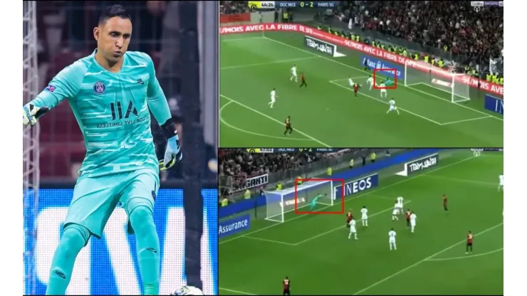 Las dos intervenciones de Keylor Navas en el partido contra el Niza