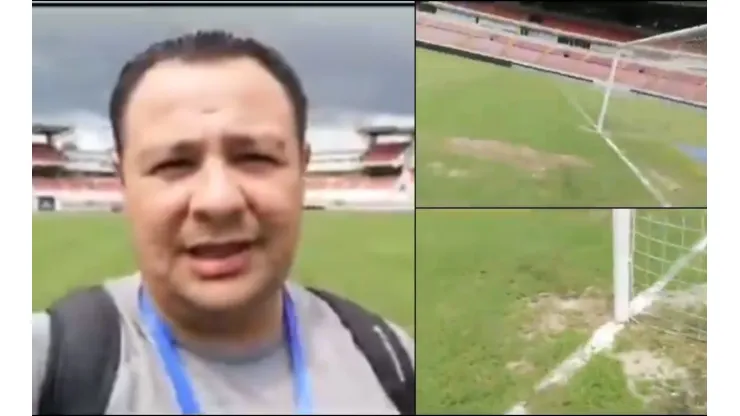 Periodista mexicano llama "potrero" a la cancha del Rommel Fernández