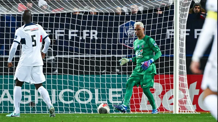 Keylor Navas volvió a ser titular con el PSG en los octavos de final de la Copa de Francia
