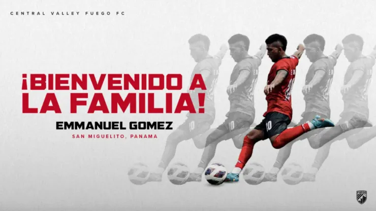 Emmanuel Gómez es nuevo fichaje del Central Valley Fuego
