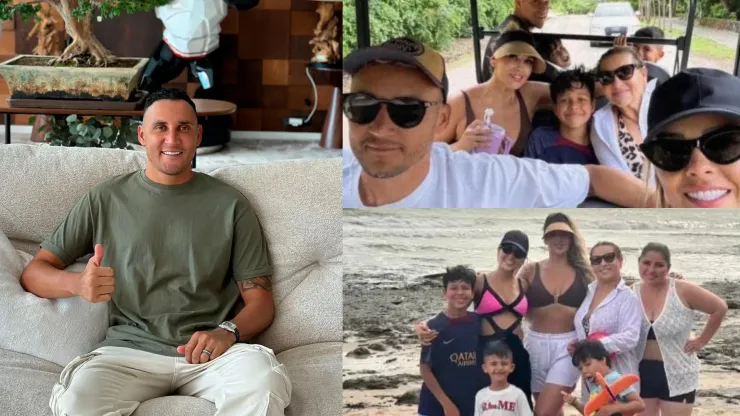 Keylor Navas disfruta de sus vacaciones en Costa Rica y en familia.
