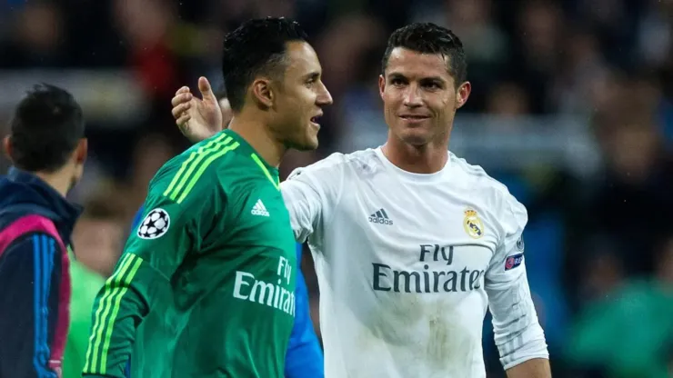 Keylor Navas y Cristiano Ronaldo, viejos amigos y compañeros.
