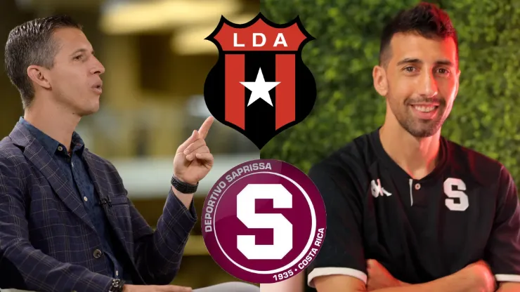 Pablo Gabas y Mariano Torres, nueva gresca en Alajuelense y Saprissa.
