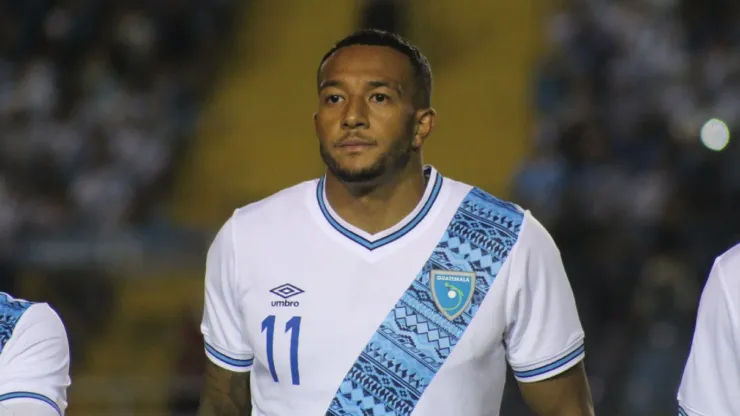 Nathaniel Mendez-Laing, delantero de Guatemala.
