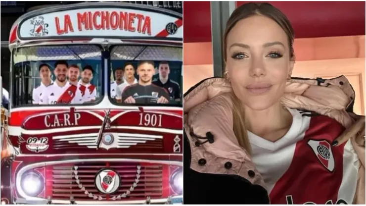 Evaneglina Anderson, contenta con el triunfo de River.
