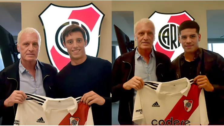 Dos juveniles de River firmaron su primer contrato