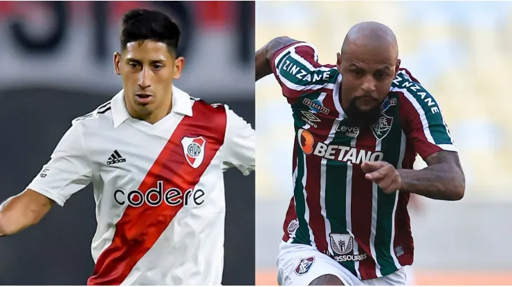 River y Fluminense chocan en el Estadio Maracaná. (Foto: Getty).
