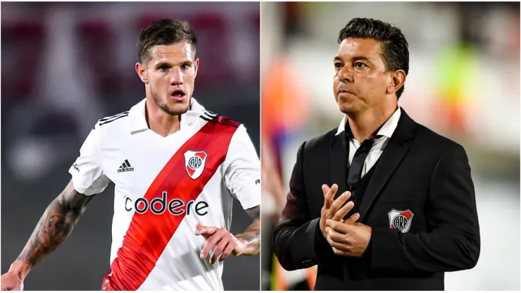 Bruno Zuculini y Marcelo Gallardo
