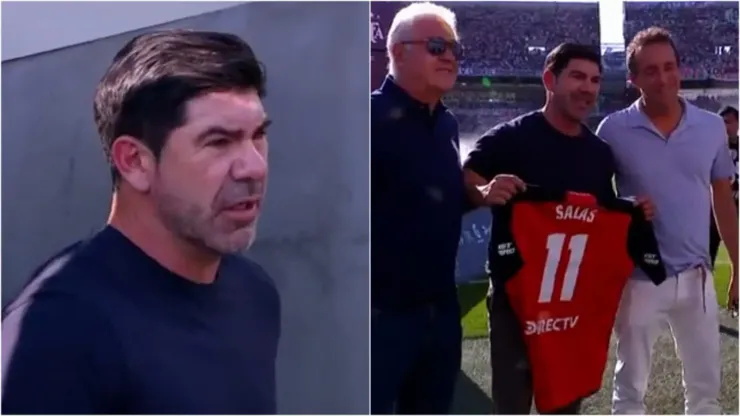 Marcelo Salas visitó nuevamente el Monumental
