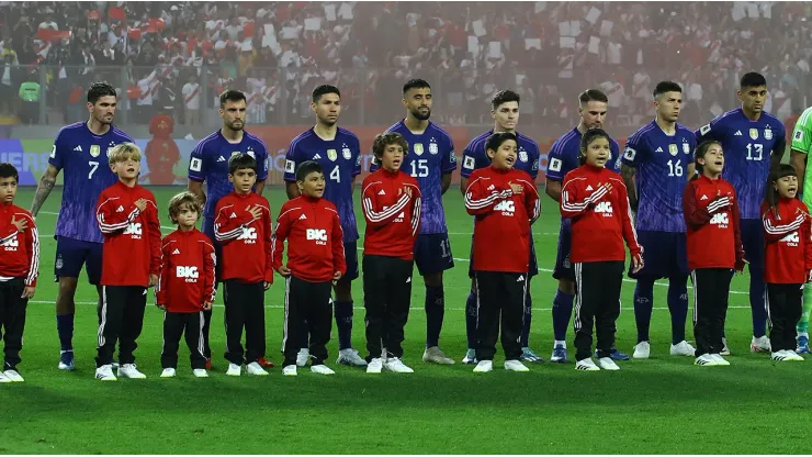 Nico González en la visita de la Selección a Perú.
