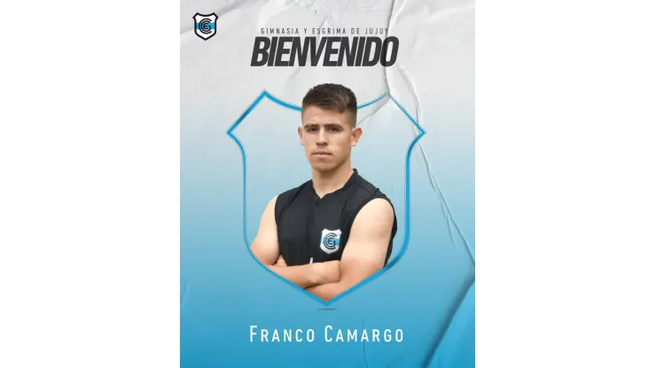 Franco Camargo será juador de Gimnasia de Jujuy
