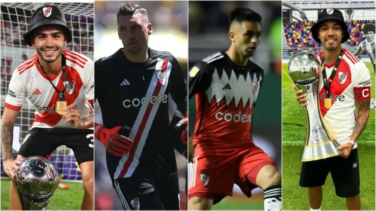 Los jugadores de River a los que se les vence el contrato en 2024
