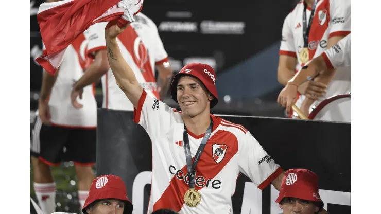 Franco Mastantuono salió campeón con River
