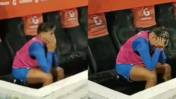 Hernán López Muñoz lloró desconsolado por la eliminación 
