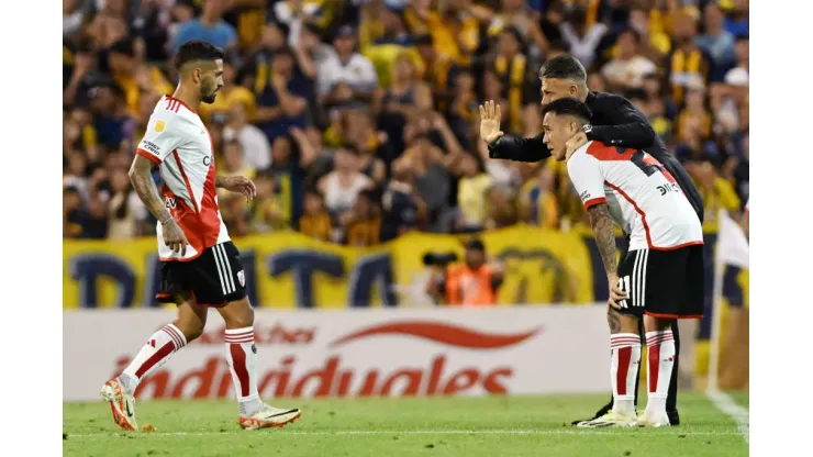 Martín Demichelis dijo que Manuel Lanzini seguirá en River pese a una nueva lesión y a la finalización de su contrato con el club (Photo by Luciano Bisbal/Getty Images)
