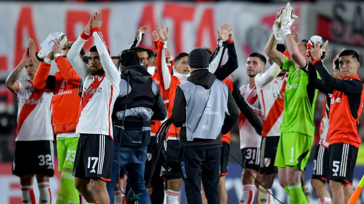 Los jugadores de River festejan.
