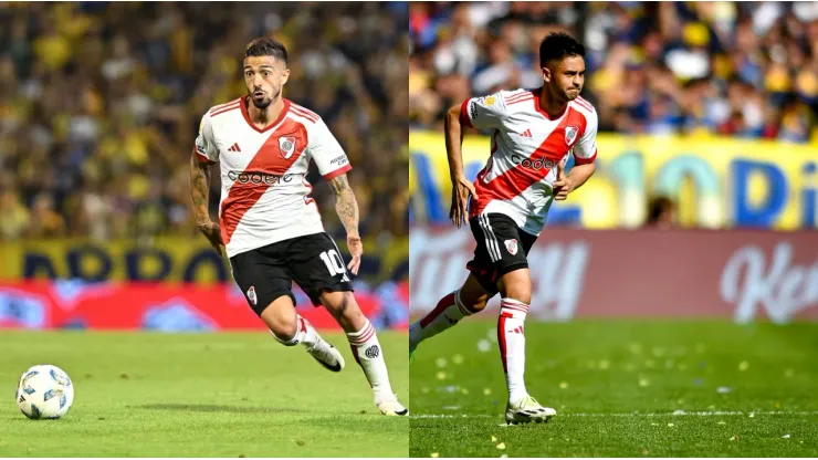 Manu Lanzini y Pity Martínez comenzaron a trotar.
