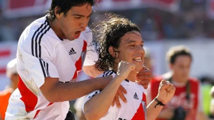 Falcao y Gallardo, ex compañeros en River Plate.
