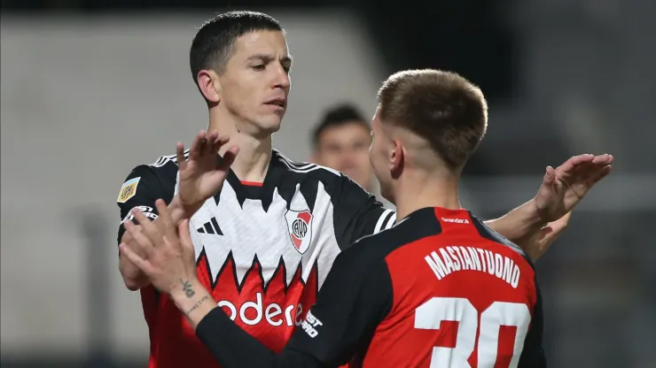 Nacho Fernández y Mastantuono, a puro festejo.
