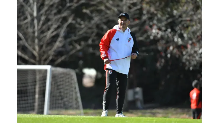 Marcelo Gallardo, en la mini pretemporada de River en Pilar.
