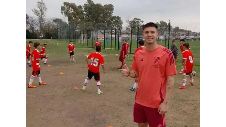 Gran gesto: visita especial de Mastantuono en el River Camp luego del Superclásico