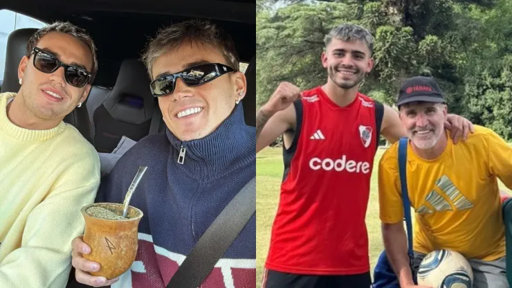 Así disfrutan sus vacaciones los jugadores  de River (Fotos: Instagram).
