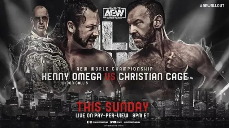 Kenny Omega defenderá el título de Campeón Mundial de la AEW anteChristian Cage. (Foto: AEW)