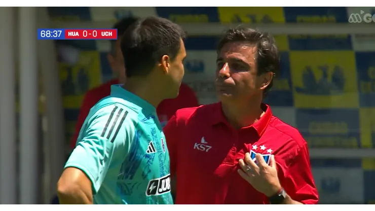 Toselli y Javier Sanguinetti tuvieron un especial saludo. (Captura Mega Go).