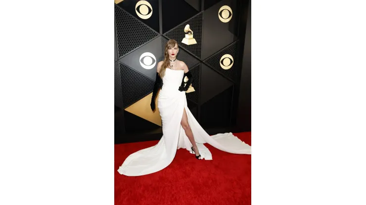 LOS ANGELES, CALIFORNIA - FEBRUARY 04: (FOR EDITORIAL USE ONLY) Taylor Swift attends the 66th GRAMMY Awards at Crypto.com Arena on February 04, 2024 in Los Angeles, California. (Photo by Frazer Harrison/Getty Images)