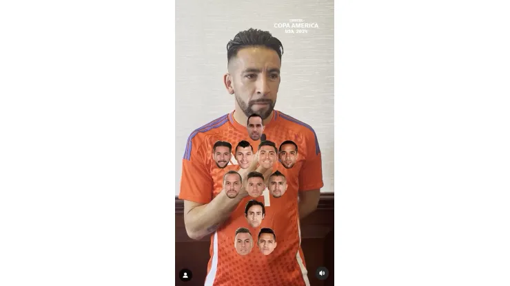 El Huaso puso a prueba la memoria. (Captura: La Roja y Copa América).