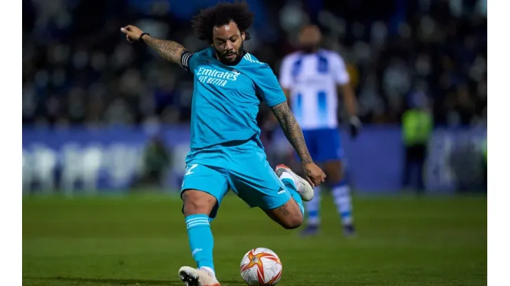 Marcelo foi titular na última partida do Real Madrid, pela Copa do Rei
