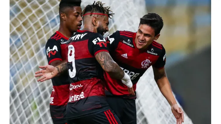 Trio Bruno Henrique, Gabigol e Pedro podem atuar juntos com Paulo Sousa
