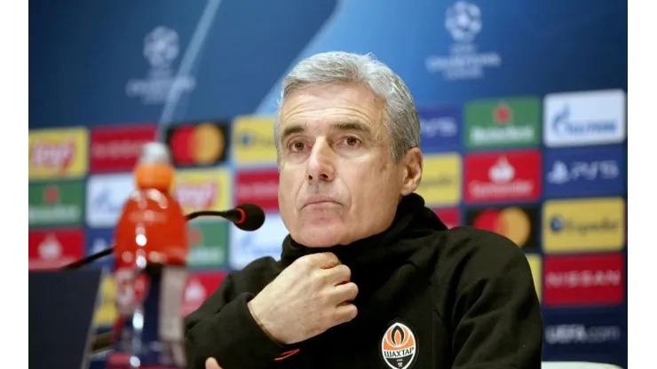 News conference of Shakhtar before UCL match against Real Madrid in Kyiv
